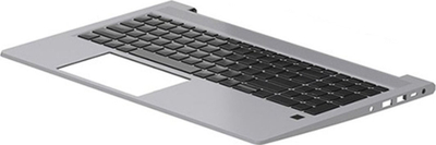 Tastierë HP N06912-051 për laptop, pjesë origjinale rezervë, me kapakun e sipërm, e zezë