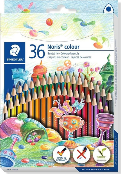 Ngjyra druri Staedtler Noris, 36 ngjyra