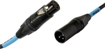 Kabllo audio XLR SSQ XX3 PRO, 3m, me konektorë Neutrik, e zezë