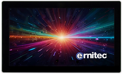 Monitor me prekje Ernitec 13", Full HD, 10-pikësh, i zi