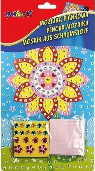 Set kreativ mozaik me shkumë Titanum Foam Mosaic Flower, 3D, 400 copa, shumëngjyrësh