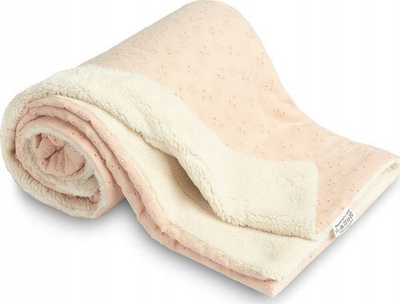 Batanije bebe Lace And Plush, 80x100 cm, pambuk dhe material plush, pjeshkë