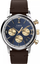 Orë dore Timex Marlin Quartz Chrono, 40mm, kronograf, fushë blu, rrip lëkure kafe