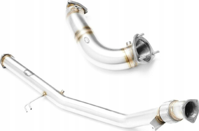 Downpipe RM Motors për Audi A4 B7 8F 2.7 3.0 TDI, FWD Quattro, çelik inoksi