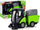 Kamion lodër pastrues rruge City Service, friction drive, drita LED dhe zë, portokalli e gri