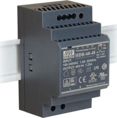 Furnizues energjie PULSAR HDR-60-48, 48V 60W, për shinë DIN