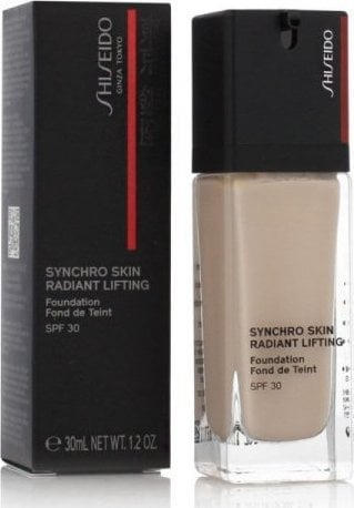Fondatinë Shiseido Synchro Skin Radiant Lifting, SPF 30, ngjyra Nude