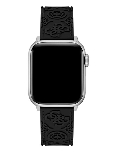 Rripi silikoni Guess për Apple Watch 38–41 mm. Zezë