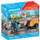 Set lodrash Playmobil Construction Worker, figurine punëtori ndërtimi, me aksesorë