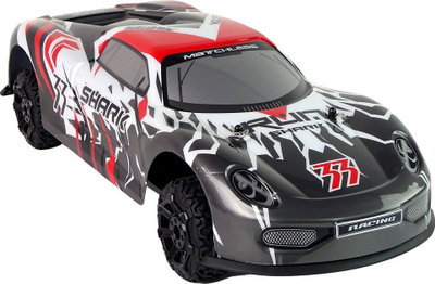 Makinë me telekomandë Leantoys Sports Car, 1:8, për fëmijë, gri me të bardhë