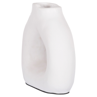 Vazo dekorative Clayvon 17x6x17,5Hcm (HM4411), bardhë