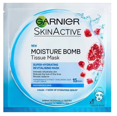 Maskё pёr fytyrё Garnier Aqua Bomb, 28 g