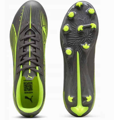 Atlete futbolli Puma Ultra 5 Play FG AG M 108169-03 për bar natyral edhe artificial, gri