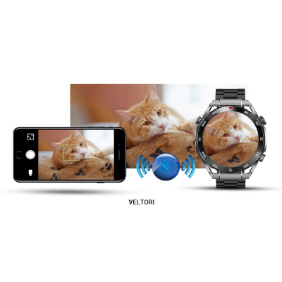 Smartwatch Veltori VT100 1, ekran 1.52", Bluetooth 5.2, i zi