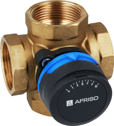 Valvulë rrotulluese 3‑drejtimshe Afriso ARV 382 ProClick, DN 20 Rp 3/4″