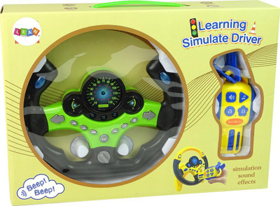 Lodër timon Driver Kit Steering Wheel Keys, me drita edhe tinguj, jeshile