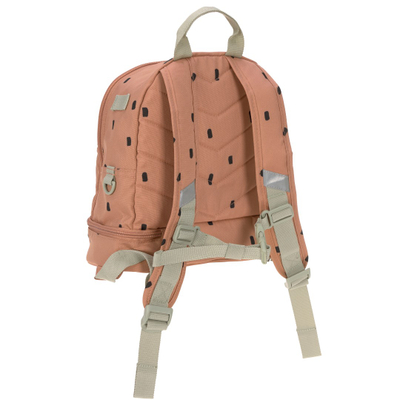 Çantë shpine për fëmijë Lässig Mini Backpack Happy Prints, xhep i izoluar, rezistente ndaj ujit, ngjyrë karameli