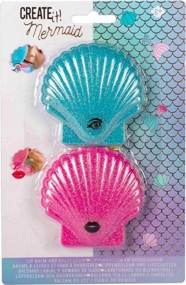 Set grimi për kalamaj CREATE IT! Mermaid, balsam buzësh dhe hije sysh, shumëngjyrësh