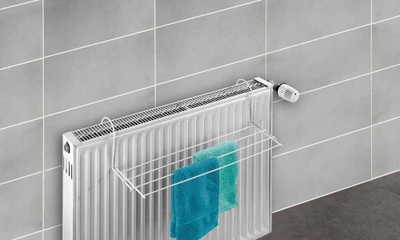Tharëse rrobash për radiator Wenko 3780010100, 58 x 16 x 15 cm, e bardhë