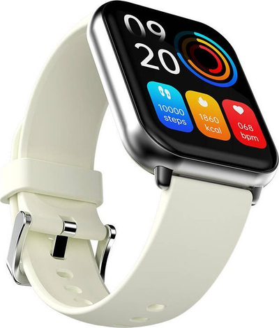 Паметен часовник HiFuture FutureFit Zone 2, 1.96\", IP68, беж