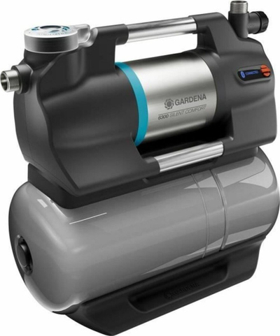 Pompë shtytëse Gardena 6300 SilentComfort, depozitë 25L, kontroll smart, gri