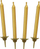 Qirinj për tortë, dekorativi Svky Cake Candles, set me 10 copa, 5 cm, ngjyrë ari