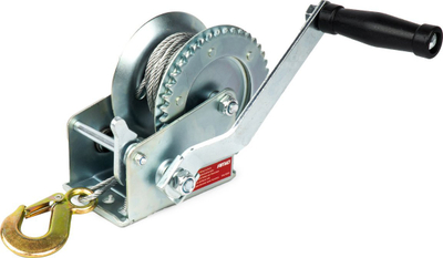Vinc manual Winch Crank, 450kg, kabllo 10m, gri