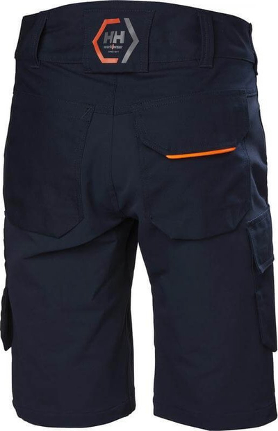 Pantallona të shkurtra pune Helly Hansen Chelsea Evolution, me 4-way stretch, me xhepa cargo, blu navy