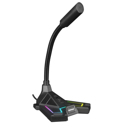 Mikrofon gaming Rampage SN-RMX2 Chatty, USB, RGB LED, i zi
