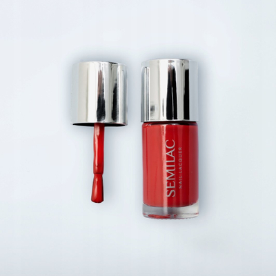 Llak thonjsh Semilac Nail Lacquer 120 Neon Red, klasik, 9 ml, i kuq neon