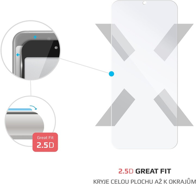 Xham mbrojtës FIXED për Xiaomi Redmi 9A/9C, transparent
