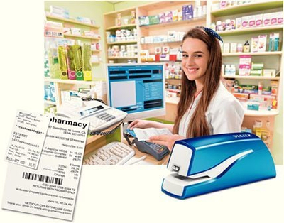 Kapëse elektrike Leitz WOW 10s, 10 fletë, blu