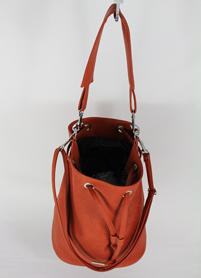 Çantë krahu Dara Bags Margot, nr.26, e portokalltë