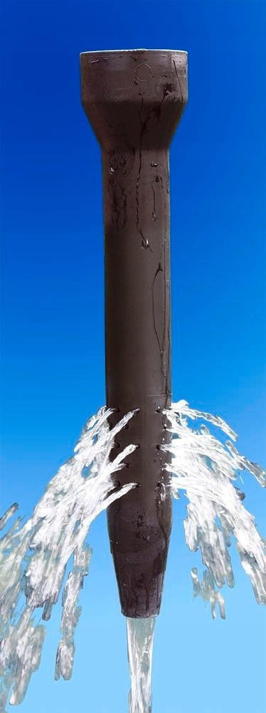 Сет на наводнувачи за растенија Maximex Carrot Waterers, 6 парчиња, црн
