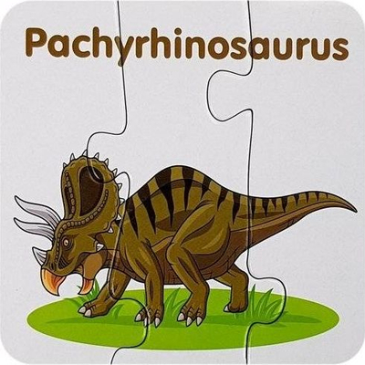 Puzzle edukative Lean Sport Dinosaur Friends, 10 elemente, shumëngjyrëshe