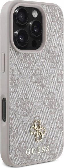 Mbulesë telefoni Guess 4G Small Classic Rowe Case për iPhone 16 Pro Max 6.9", MagSafe, rozë
