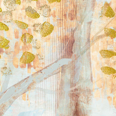 Pikturë dekorative “Painting 439”, 90x60 cm, efekt ari, shumëngjyrëshe