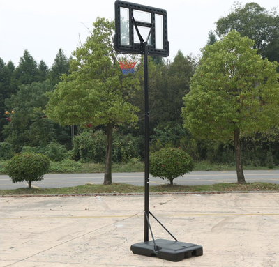 Set basketbolli Tajfun Adjustable, lartësi 1.35-3.05m, panel transparent, i zi