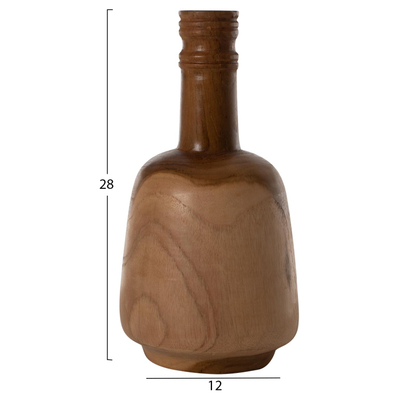 Set dekor shishe teak natyral 3-pjesësh (HM7717)