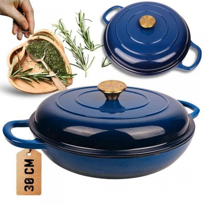 Tigan i ulët gize Hage, 30 cm, 3L, blu
