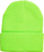 Kapelë beanie Green Neon, e thurrme, një masë, jeshile neon