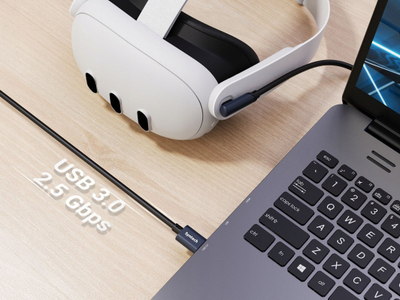 Kabllo USB Syntech M32C1, USB A në USB C, 5m, e zezë