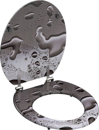 Kapak WC SCHÜTTE Greysteel, MDF, efekt çelik gri