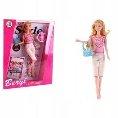 Kukull mode PRO Doll Beryl Style Nr. 3, 30cm, flokë biondë, me aksesorë