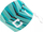 Капитанска лента Huari Captain's Armband 92800382715, универзална големина, боја тиркизна