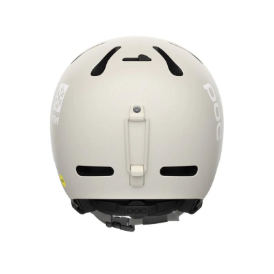 Helmetë skijimi POC Fornix MIPS POW JJ për freeride, e bardhë