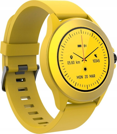 Smartwatch Forever Colorum CW-300, monitorim aktiviteti, e verdhë