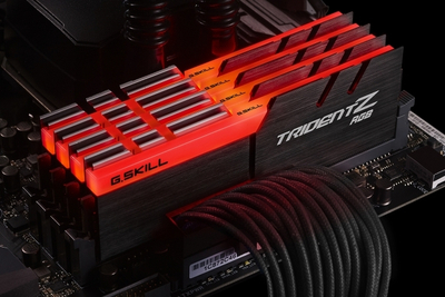 Memorie G.Skill Trident Z RGB, DDR4, 32 GB, 3200 MHz, CL16, F4-3200C16Q-32GTZR
