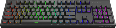 Tastierë Dark Project KD104A Side Print, Gateron Optical Red, US