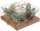 Qiri dekorativ Atmosphera Christmas Candle With Arrangement, 210 g, në gotë, i bardhë